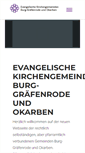 Mobile Screenshot of ev-kirche-okarben.de